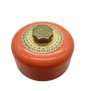 Vintage‎ Avon Unforgettable Beauty Dust Powder Box Hard Plastic Canister Empty